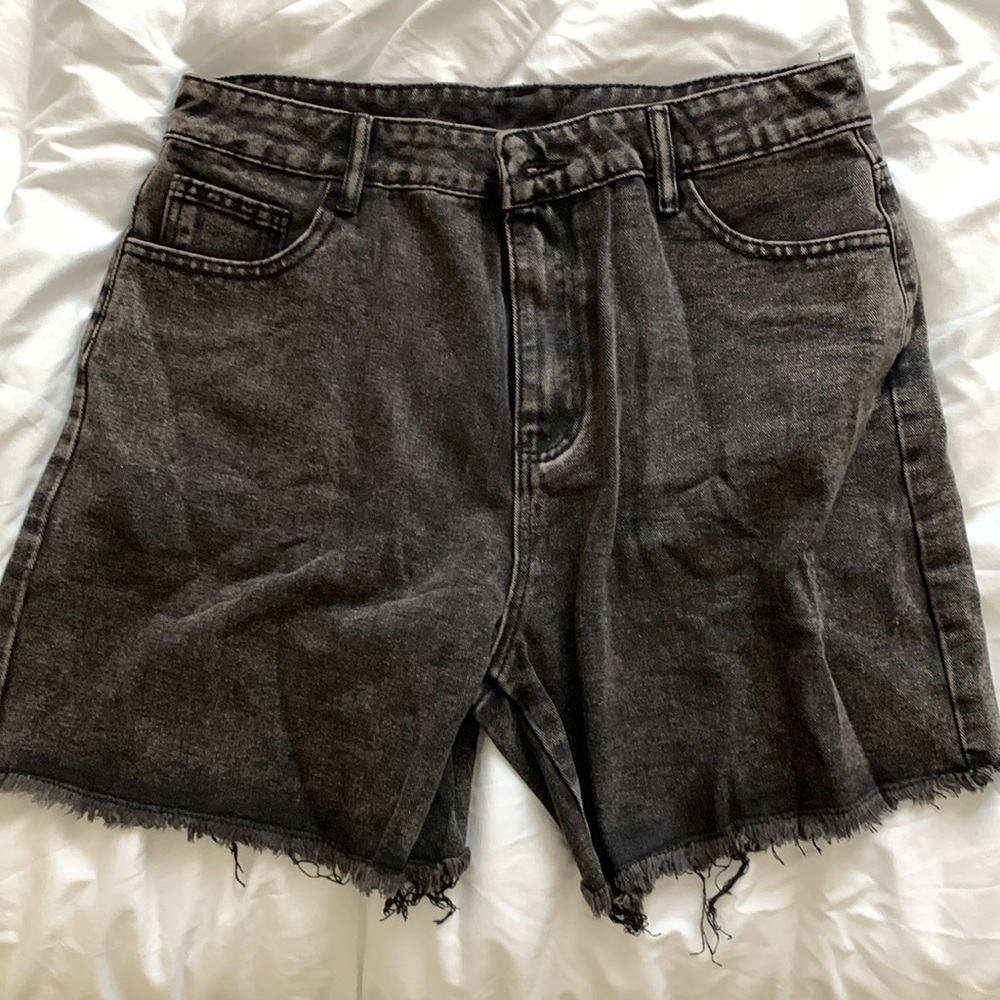 High Waisted Black Shorts